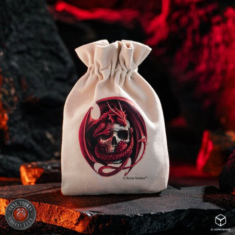 Q Workshop - Anne Stokes Dice Pouch: Skull Embrace