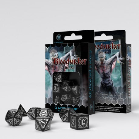 Q Workshop - Bloodsucker: Nocturnal 7pc RPG Dice Set
