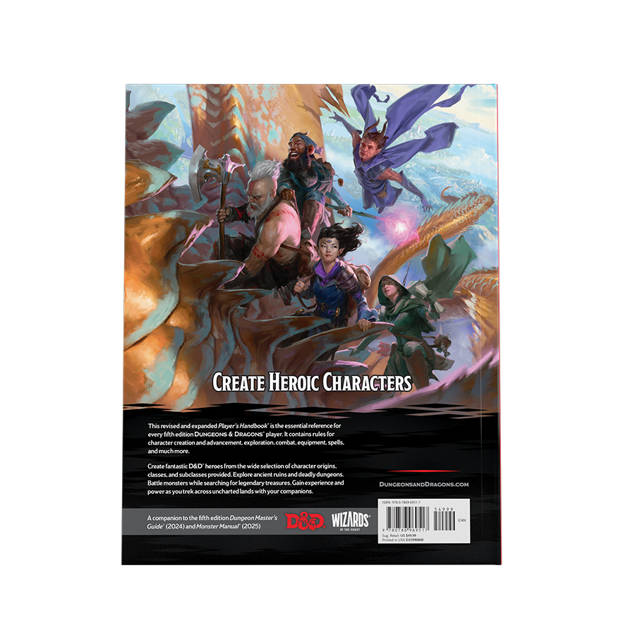 D&D - Player's Handbook 2024 Hard Cover - DE