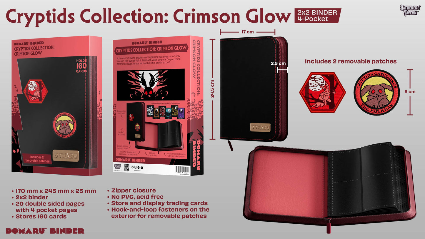 Gatherers' Tavern - DOMARU 4-Pocket BINDER: Cryptids Collection: Crimson Glow