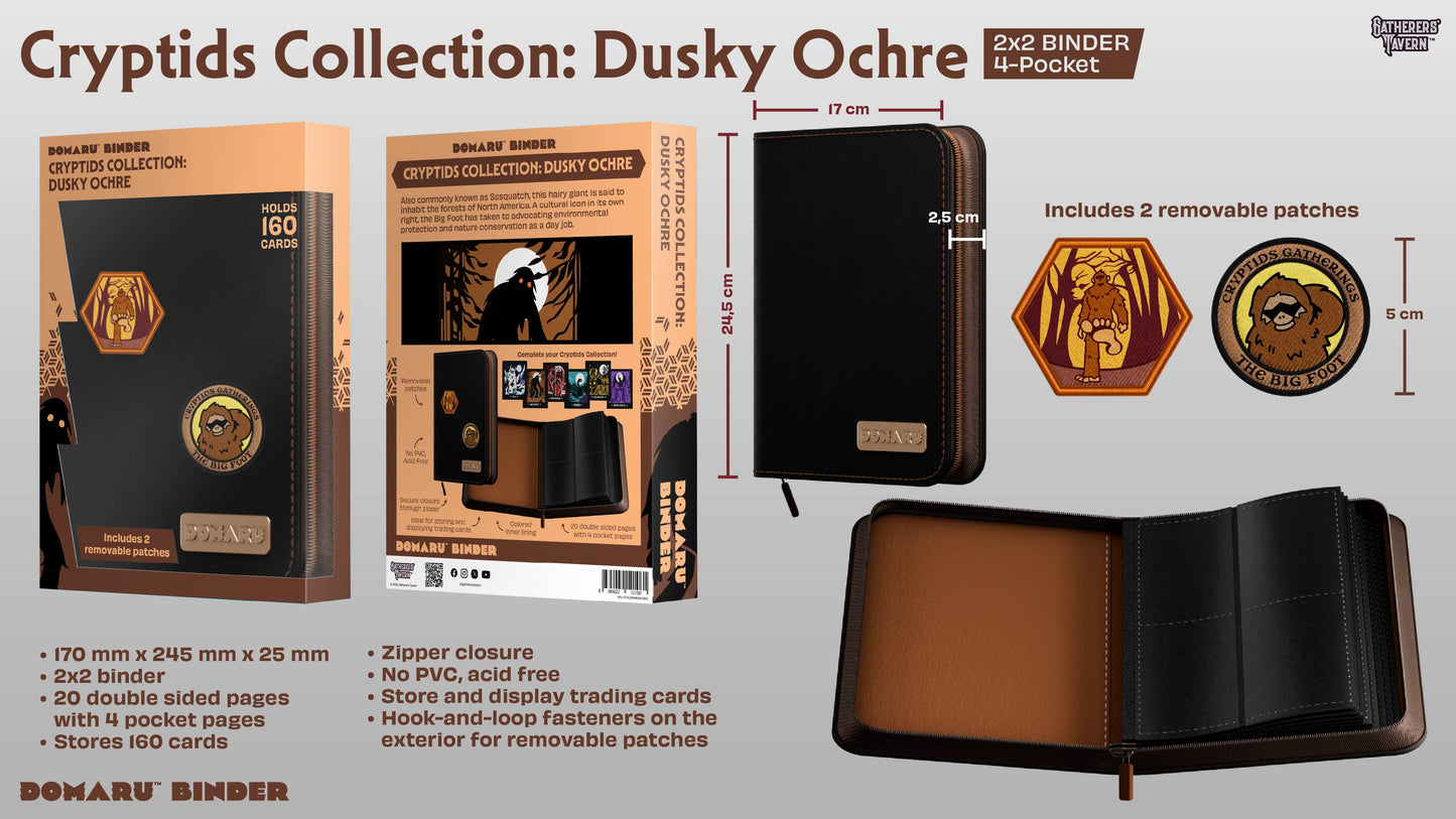 Gatherers' Tavern - DOMARU 4-Pocket BINDER: Cryptids Collection: Dusky Ochre
