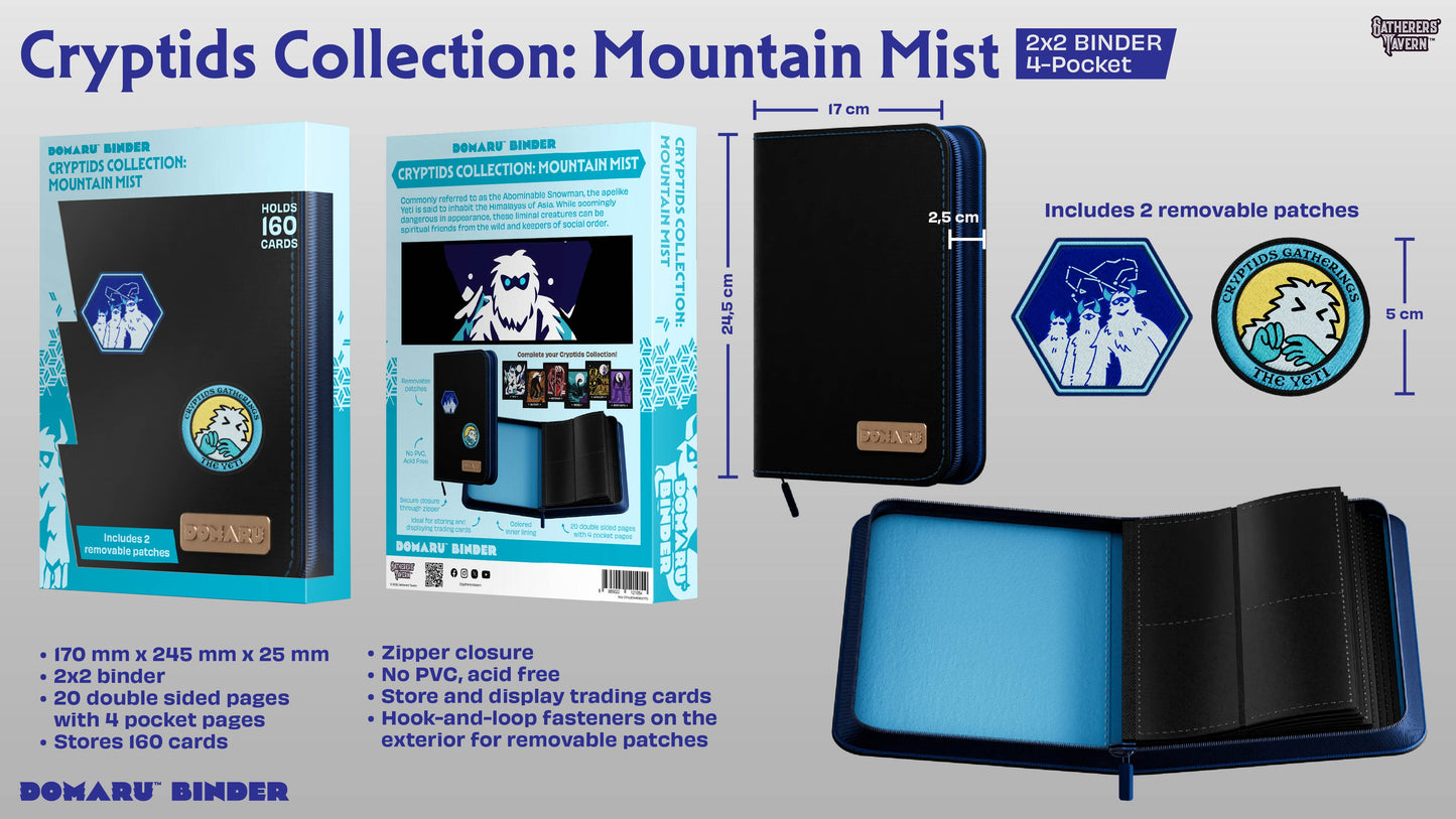 Gatherers' Tavern - DOMARU 4-Pocket BINDER: Cryptids Collection: Mountain Mist