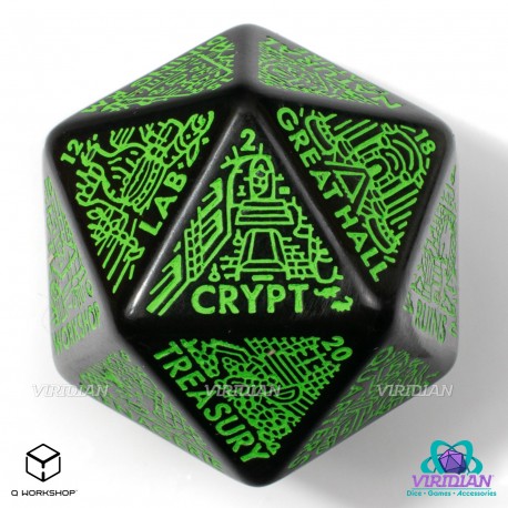 Q Workshop - Dungeon Generator Die: Black&Green