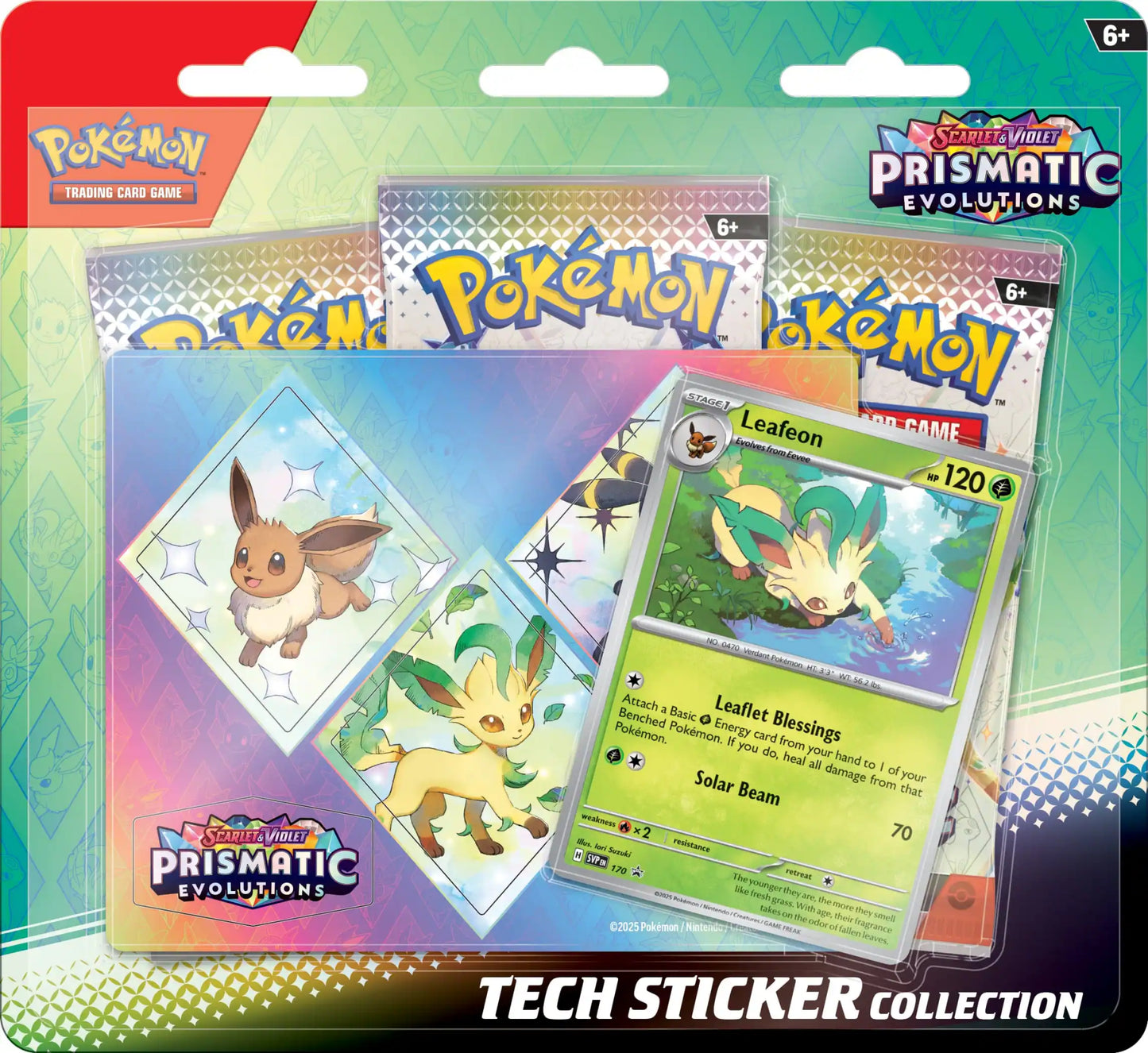 Pokémon (PKM) - Karmesin und Purpur 8.5 - Prismatische Entwicklungen / Prismatic Evolutions - Tech-Sticker-Kollektion - DE