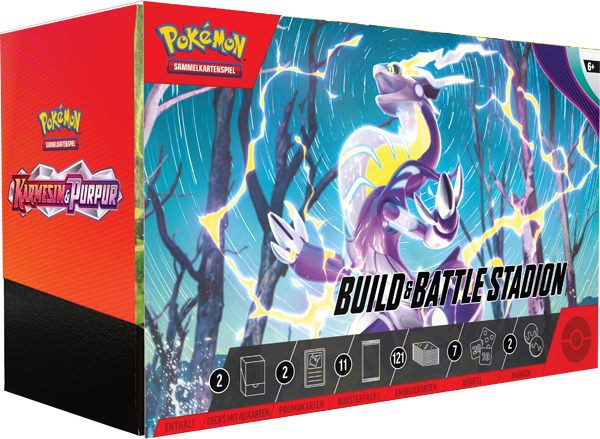 Pokémon (PKM) - Karmesin & Purpur (KP01) - Build & Battle Stadium Box - DE