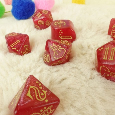 Q Workshop - Llama: Puffy 7pc RPG Dice Set