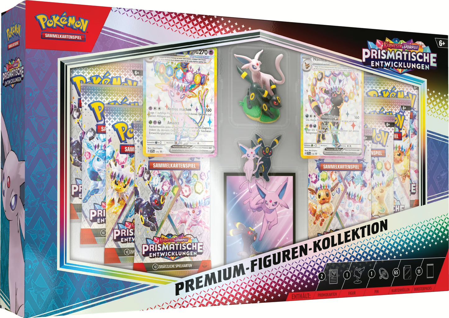 Pokémon (PKM) - Karmesin & Purpur 8.5 - Prismatische Entwicklungen - Premium-Figuren-Kollektion - DE