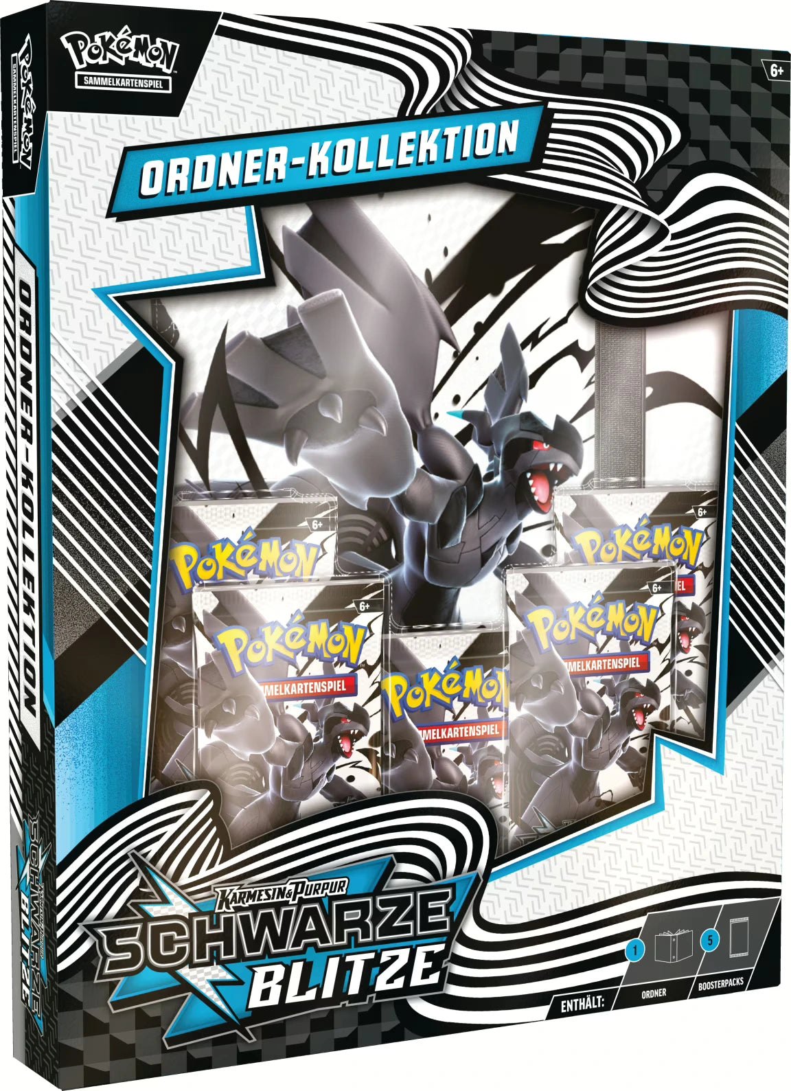 Pokémon (PKM) - Karmesin und Purpur 10.5 - Schwarze Blitze - Ordner / Binder Kollektion - DE