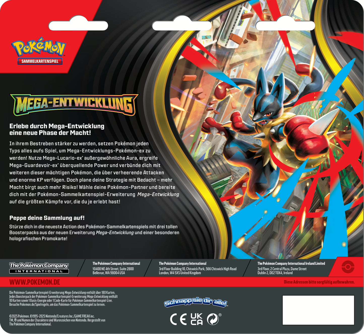 Pokémon (PKM) - Mega-Entwicklung (ME01) - 3-Pack Blister - DE