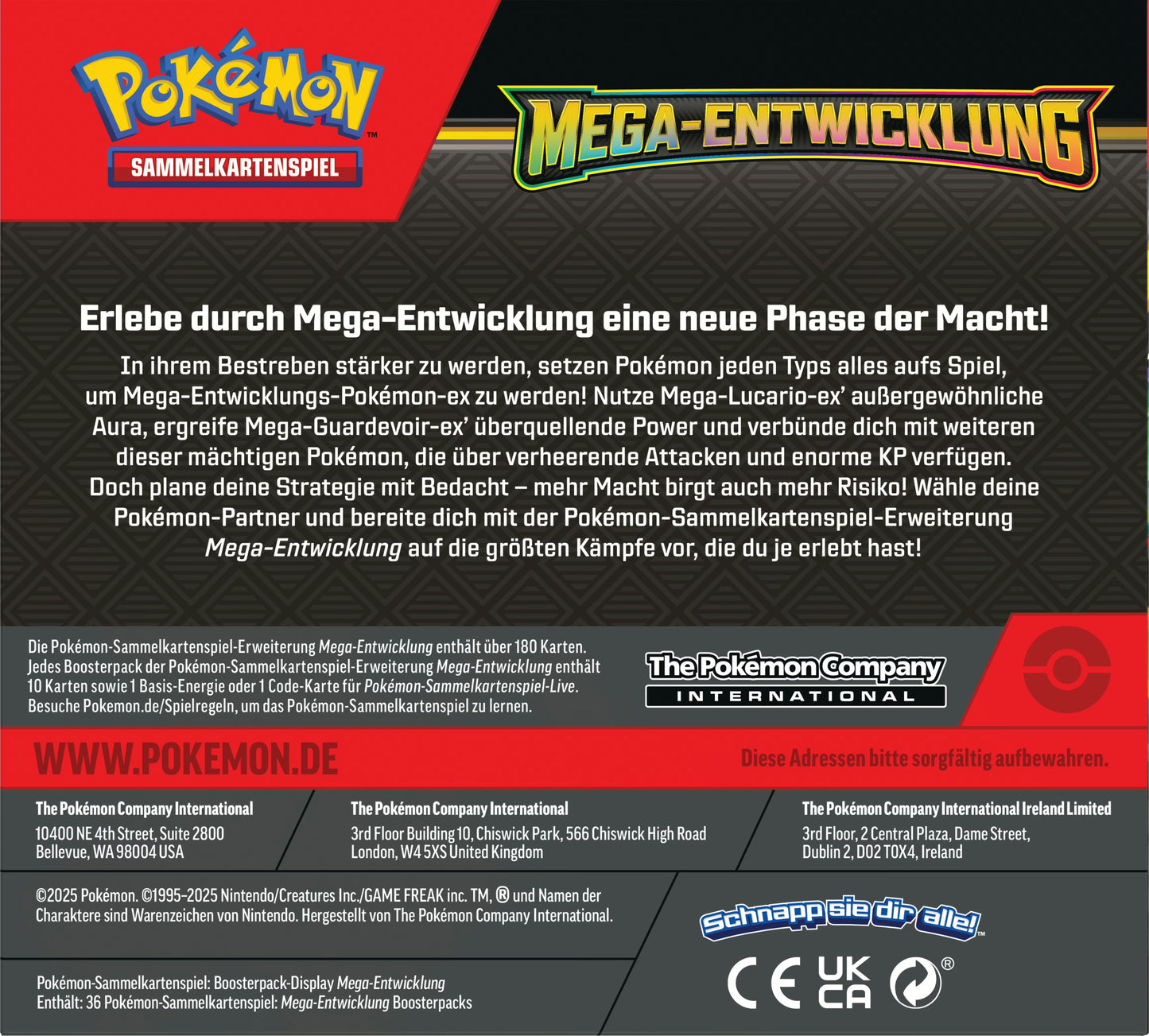 Pokémon (PKM) - Mega-Entwicklung 01 (ME01) - Booster Display (36 Booster) - DE