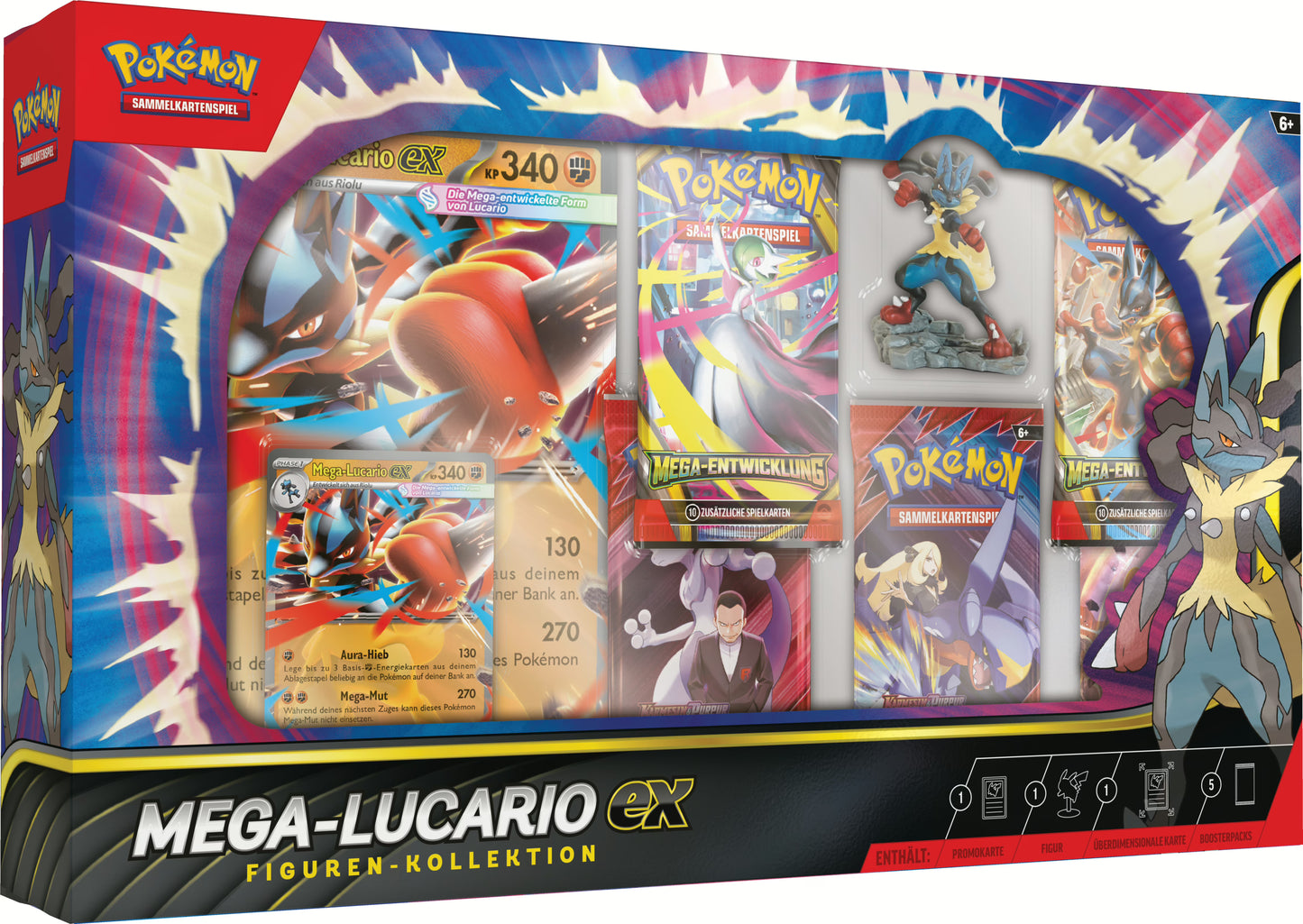 Pokémon (PKM) - Mega-Entwicklung (ME01) - Mega-Lucario Figuren-Kollektion - DE