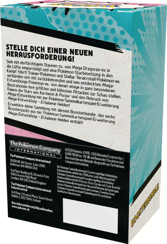 Pokemon (PKM) - Erhabene Helden (ME02.5) - Booster Bundle - DE