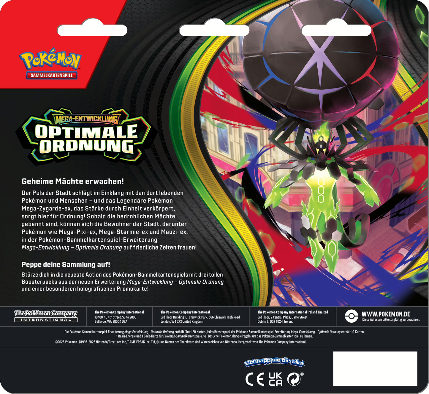 Pokémon (PKM) - Optimale Ordnung (ME03) - 3-Pack-Blister - DE