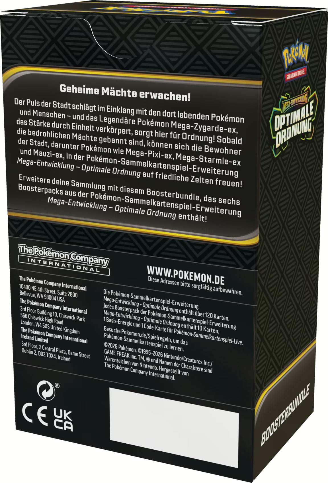 Pokémon (PKM) - Optimale Ordnung (ME03) - Boosterbundle - DE