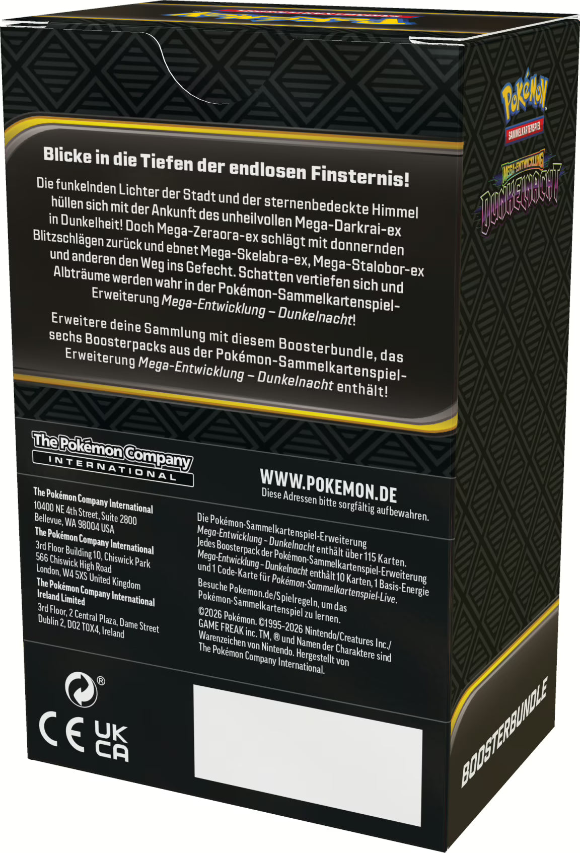 Pokémon (PKM) - Dunkelnacht (ME05) - Boosterbundle
