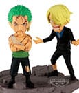 One Piece WCF Log Stories PVC Statue Roronoa Zoro & Sanji 8 cm