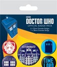 Doctor Who Ansteck-Buttons 5er-Pack Exterminate