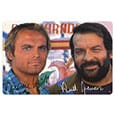 Bud Spencer & Terence Hill Blechschild Autogramm 20 x 30 cm