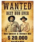 Bud Spencer & Terence Hill Blechschild Wanted 30 x 40 cm