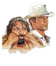 Bud Spencer & Terence Hill 3D Blechschild Bud & Terence 45 x 45 cm
