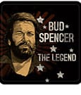 Bud Spencer Bierdeckel aus Blech The Legend 10 x 10 cm