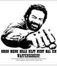 Bud Spencer Bierdeckel aus Blech Kelle 10 x 10 cm