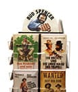 Bud Spencer Verkaufsdrehständer mit 294 Bud Spender & Terence Hill Blechschildern (komplett befüllt)