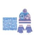Lilo & Stitch 3er-Set Beanie, Schlauchtuch Snood & Handschuhe Stitch