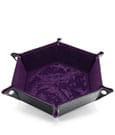 CritStones Faltbarer Würfelteller Dragon Skin Edition Purple
