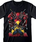 Deadpool T-Shirt Deadpool & Wolverine Weapons Größe L