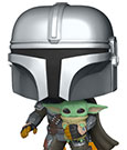 Star Wars The Mandalorian POP! TV Vinyl Figur Mando Flying w/ Jet Pack 9 cm