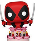 Marvel Deadpool 30th Anniversary POP! Vinyl Figur Deadpool in Cake 9 cm