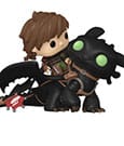 Drachenzähmen leicht gemacht POP! Rides Deluxe Vinyl Figur Hiccup w/Toothless 9 cm