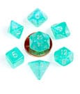 FanRoll Mini Würfel Set Stardust Turquoise (7)