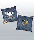 Harry Potter Kissen Logo & Hedwig 40 x 40 cm