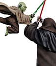 Star Wars Deluxe Art Scale Statue 1/10 Yoda vs Emperor Palpatine (CCXP Exclusive 2024) 31 cm