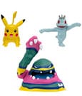 Pokémon Battle Figure Set Figuren 3er-Pack Machollo, Pikachu #1, Alolan Sleimok 5 cm