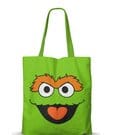 Sesamstraße FAN Einkaufstasche Oscar the Grouch Face