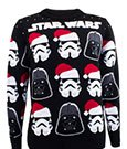 Star Wars Sweatshirt Christmas Jumper Darth Vader / Stormtrooper Größe XL