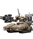 Armored Core Verdict Day Plastic Model Kit 1/72 Matsukaze mdl.2 Base Defense 22 cm