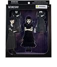 Wednesday by Loungefly Pin Ansteck-Pins 4er-Set Wednesday Addams Paper Doll 3 cm