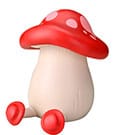 Delicious in Dungeon Soft Vinyl Figur Walking Mushroom Red 15 cm
