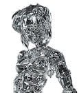Ghost in the Shell PLAMAX minimum factory Plastic Model Kit Motoko Kusanagi mit Fuchikoma: Thermoptic Camouflage Ver. 8 cm