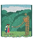Das Schloss im Himmel Mini-Handtuch Robot Soldier 34 x 36 cm