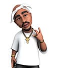 Tupac Minix Figur Tupac Shakur 12 cm