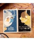 Mein Nachbar Totoro Sticker Catbus & Flying Totoro Retro