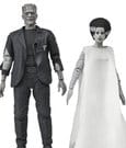 Universal Monsters Actionfiguren 2er-Pack Frankensteins Braut 90th Anniversary The Monster & His Mate (B&W) 18 cm