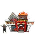 Beetlejuice (1988) Diorama Trenchcoat with Spikes Inferno Room Deluxe Set