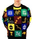Harry Potter Christmas Pullover Deluxe Patchwork Knitted