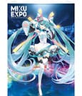 Hatsune Miku Wandrolle Miku Expo 10th Anniversary Limited Edition 61 x 91 cm
